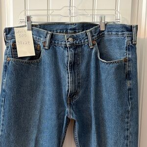 Levi's 505 Straight-Leg Jeans in Medium Blue Denim